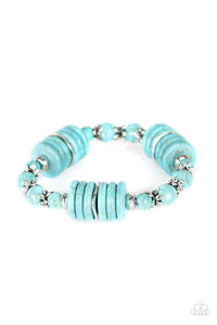 Paparazzi "Sagebrush Serenade" Blue Bracelet Paparazzi Jewelry