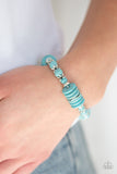 Paparazzi "Sagebrush Serenade" Blue Bracelet Paparazzi Jewelry