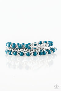 Paparazzi "Immeasurably Infinite" Blue Bracelet Paparazzi Jewelry