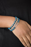 Paparazzi "Immeasurably Infinite" Blue Bracelet Paparazzi Jewelry