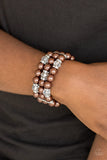 Paparazzi "Undeniably Dapper" Brown Bracelet Paparazzi Jewelry