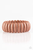 Paparazzi "Peacefully Primal" Brown Bracelet Paparazzi Jewelry