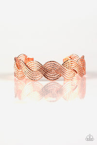 Paparazzi VINTAGE VAULT "Braided Brilliance" Copper Bracelet Paparazzi Jewelry