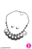 Paparazzi "Strike While Haute" Black Necklace & Earring Set Paparazzi Jewelry