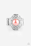 Paparazzi "Pearl Princess" Orange Ring Paparazzi Jewelry