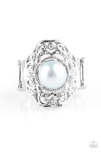 Paparazzi "Pearl Princess" Blue Ring Paparazzi Jewelry