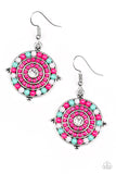 Paparazzi "Caribbean Cruzin" Pink Earrings Paparazzi Jewelry