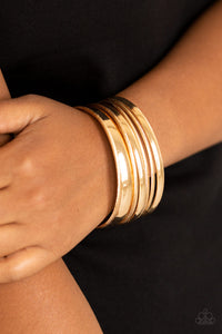 Paparazzi VINTAGE VAULT "Sahara Shimmer" Gold Bracelet Paparazzi Jewelry