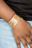 Paparazzi "Wire Warrior" Gold Bracelet Paparazzi Jewelry