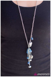 Paparazzi "A Splash Of Serenity" Blue Necklace & Earring Set Paparazzi Jewelry