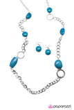 Paparazzi "Calm Waters" Blue Necklace & Earring Set Paparazzi Jewelry