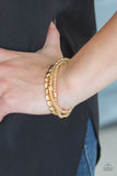 Paparazzi "Hello Beautiful" Gold Bracelet Paparazzi Jewelry