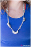 Paparazzi "That Has A Nice Ring To It" Silver Necklace & Earring Set Paparazzi Jewelry