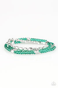 Paparazzi "Hello Beautiful" Green Bracelet Paparazzi Jewelry