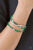 Paparazzi "Hello Beautiful" Green Bracelet Paparazzi Jewelry