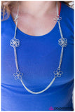 Paparazzi "Brilliant Blossoms" Silver Necklace & Earring Set Paparazzi Jewelry