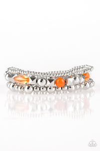 Paparazzi VINTAGE VAULT "Babe-alicious" Orange Bracelet Paparazzi Jewelry
