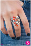 Paparazzi "Organized Chaos - Orange" ring Paparazzi Jewelry