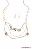 Paparazzi "A Sight For Sore Eyes" Silver Necklace & Earring Set Paparazzi Jewelry