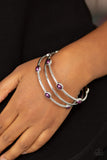 Paparazzi "Bangle Belle" Purple Bracelet Paparazzi Jewelry