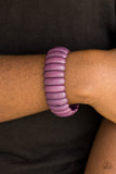 Paparazzi "Peacefully Primal" Purple Bracelet Paparazzi Jewelry