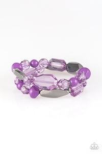 Paparazzi "Rockin Rock Candy" Purple Bracelet Paparazzi Jewelry