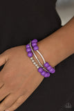 Paparazzi VINTAGE VAULT "New Adventures" Purple Bracelet Paparazzi Jewelry