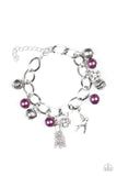 Paparazzi "Lady Love Dove" Purple Bracelet Paparazzi Jewelry