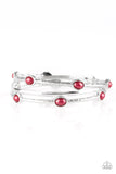 Paparazzi "Bangle Belle" Red Bracelet Paparazzi Jewelry