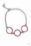 Paparazzi VINTAGE VAULT "Dress the Part" Red Bracelet Paparazzi Jewelry