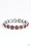 Paparazzi "Globetrotter Goals" Red Bracelet Paparazzi Jewelry