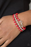 Paparazzi "Immeasurably Infinite" Red Bracelet Paparazzi Jewelry