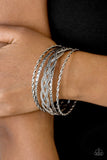 Paparazzi "Straight Street" Silver Bracelet Paparazzi Jewelry