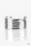 Paparazzi VINTAGE VAULT "Wire Warrior" Silver Bracelet Paparazzi Jewelry