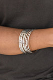 Paparazzi VINTAGE VAULT "Basic Blend" Silver Bracelet Paparazzi Jewelry