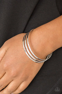 Paparazzi VINTAGE VAULT "Street Sleek" Silver Bracelet Paparazzi Jewelry