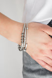 Paparazzi "Industrial Instincts" Silver Bracelet Paparazzi Jewelry