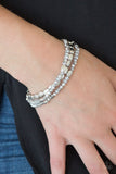 Paparazzi VINTAGE VAULT "Hello Beautiful" Silver Bracelet Paparazzi Jewelry