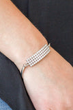 Paparazzi "Top-Class Class" White Bracelet Paparazzi Jewelry