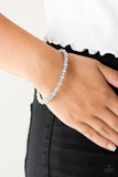 Paparazzi "Seven Figure Fabulous" White Bracelet Paparazzi Jewelry