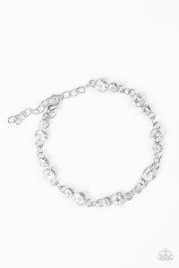 Paparazzi "Twinkle Twinkle Little STARLET" White Bracelet Paparazzi Jewelry