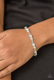 Paparazzi "Twinkle Twinkle Little STARLET" White Bracelet Paparazzi Jewelry