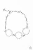 Paparazzi VINTAGE VAULT "Dress the Part" White Bracelet Paparazzi Jewelry