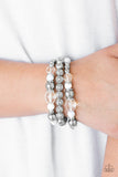 Paparazzi "Malibu Marina" White Bracelet Paparazzi Jewelry