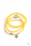 Paparazzi "Really Romantic" Yellow Bracelet Paparazzi Jewelry