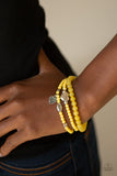 Paparazzi "Really Romantic" Yellow Bracelet Paparazzi Jewelry