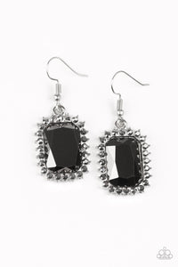 Paparazzi VINTAGE VAULT "Downtown Dapper" Black Earrings Paparazzi Jewelry