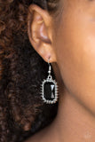 Paparazzi VINTAGE VAULT "Downtown Dapper" Black Earrings Paparazzi Jewelry