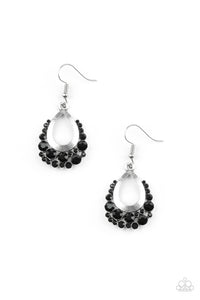 Paparazzi VINTAGE VAULT "Table For Two" Black Earrings Paparazzi Jewelry