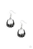 Paparazzi VINTAGE VAULT "Table For Two" Black Earrings Paparazzi Jewelry